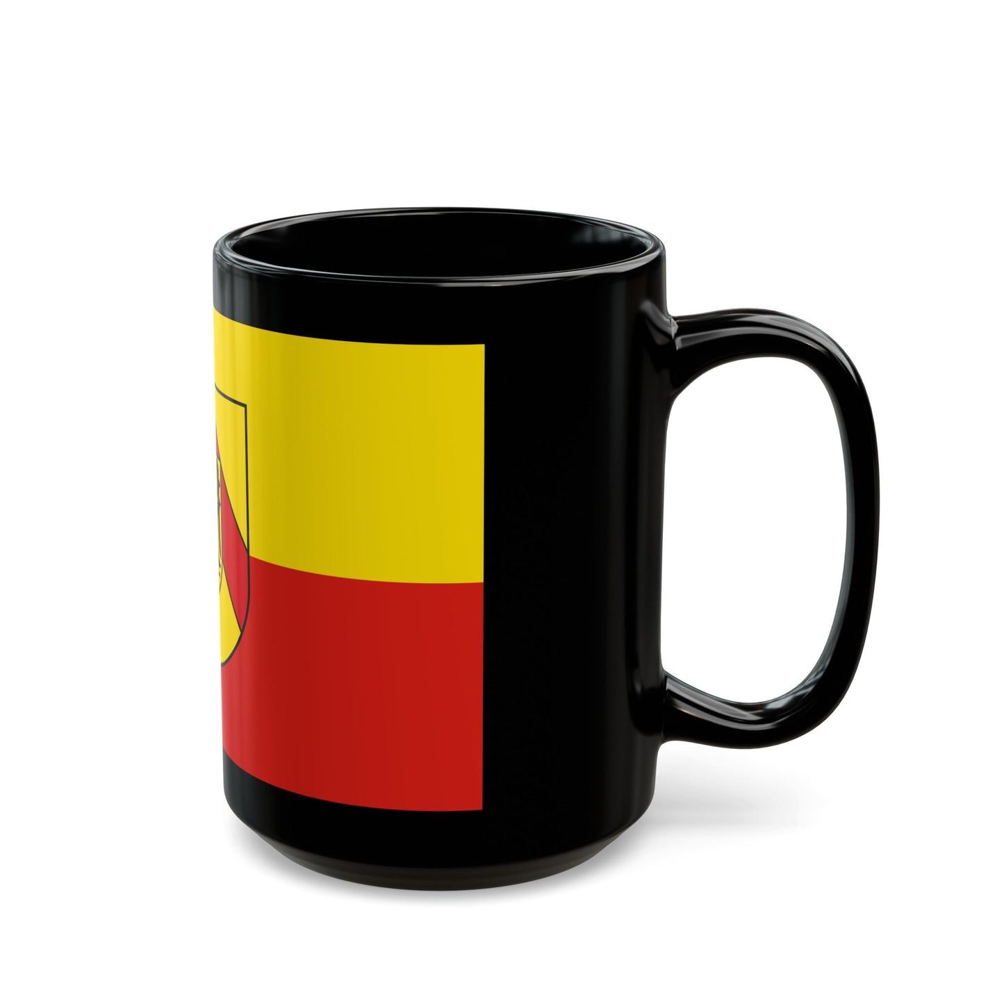 Flag of Breisgau Hochschwarzwald Germany - Black Coffee Mug-The Sticker Space