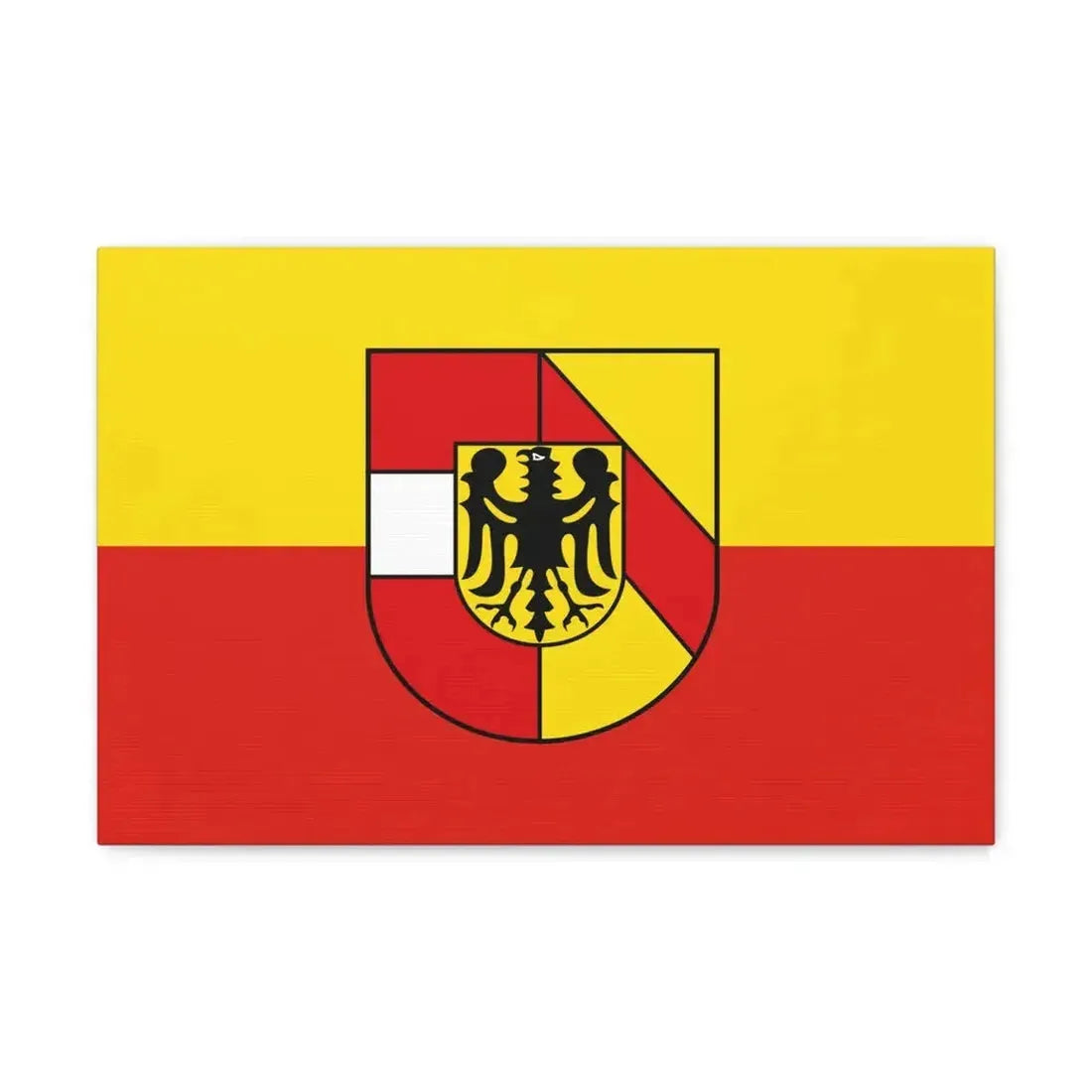 Flag of Breisgau Hochschwarzwald Germany - Canvas Wall Art 18″ x 12″ 1.25" - The Sticker Space