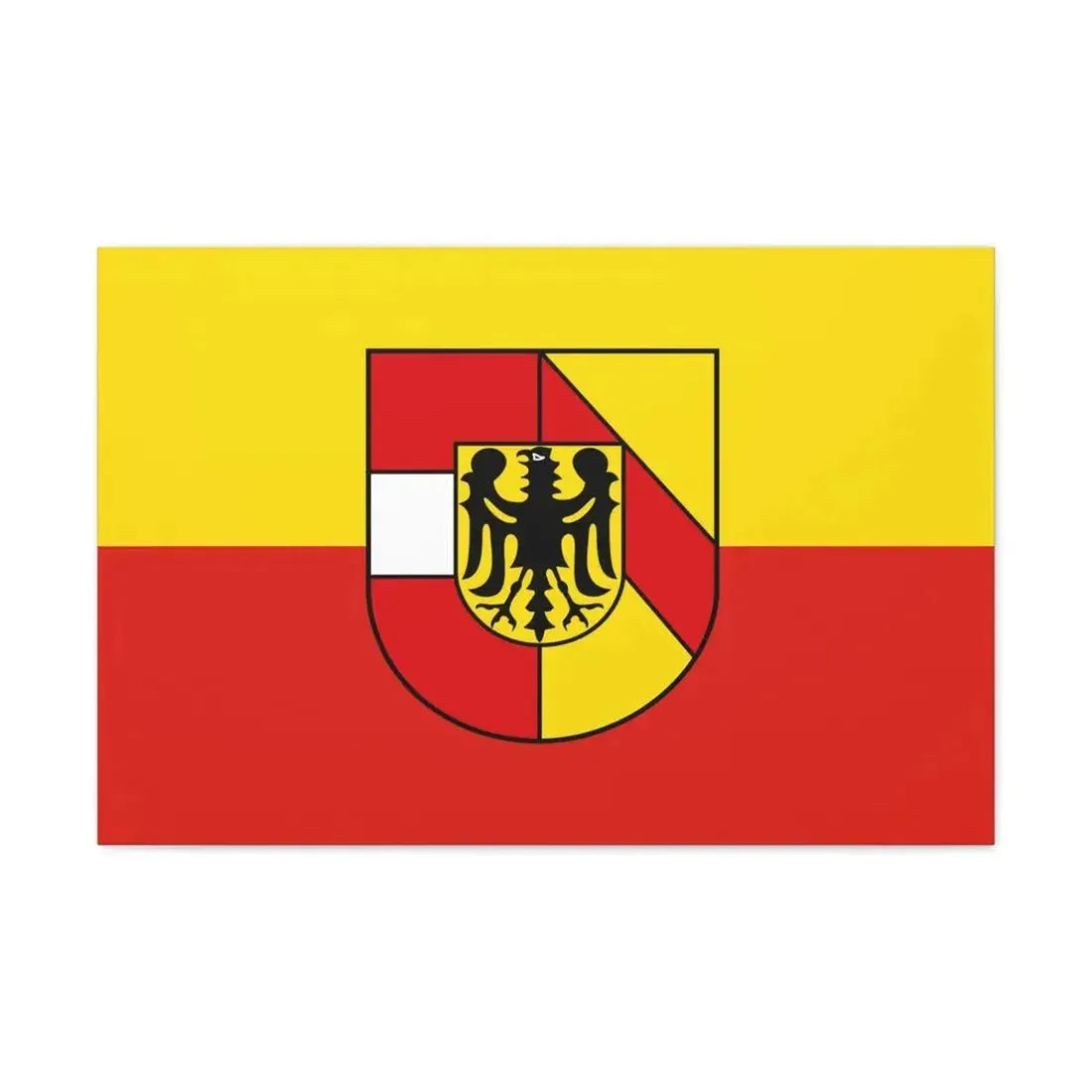 Flag of Breisgau Hochschwarzwald Germany - Canvas Wall Art 30" x 20" 1.25" - The Sticker Space