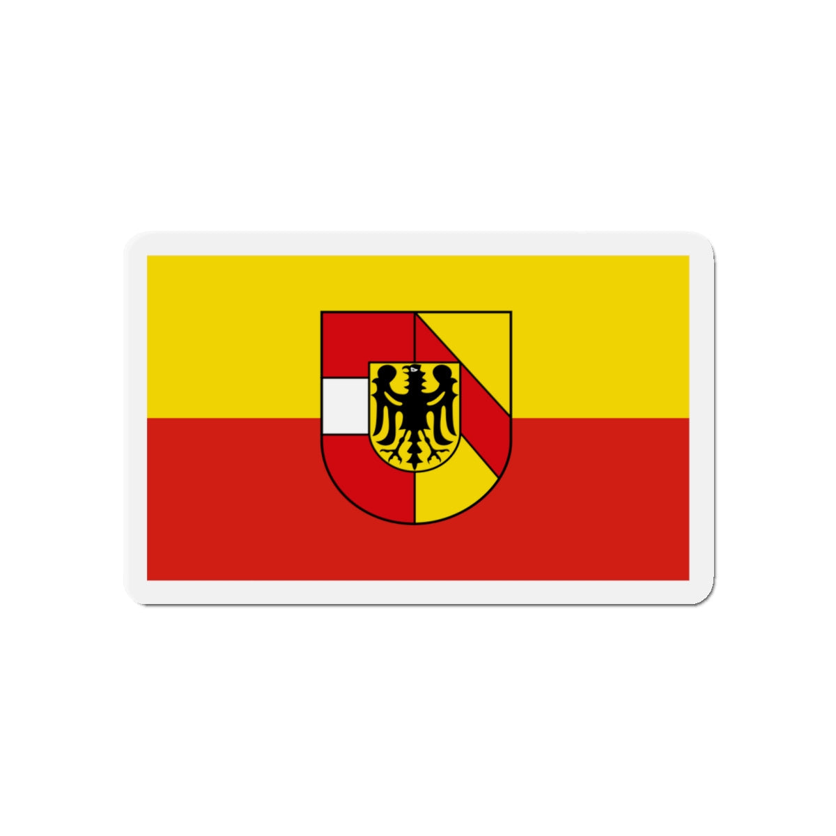 Flag of Breisgau Hochschwarzwald Germany - Die-Cut Magnet-4" x 4"-The Sticker Space