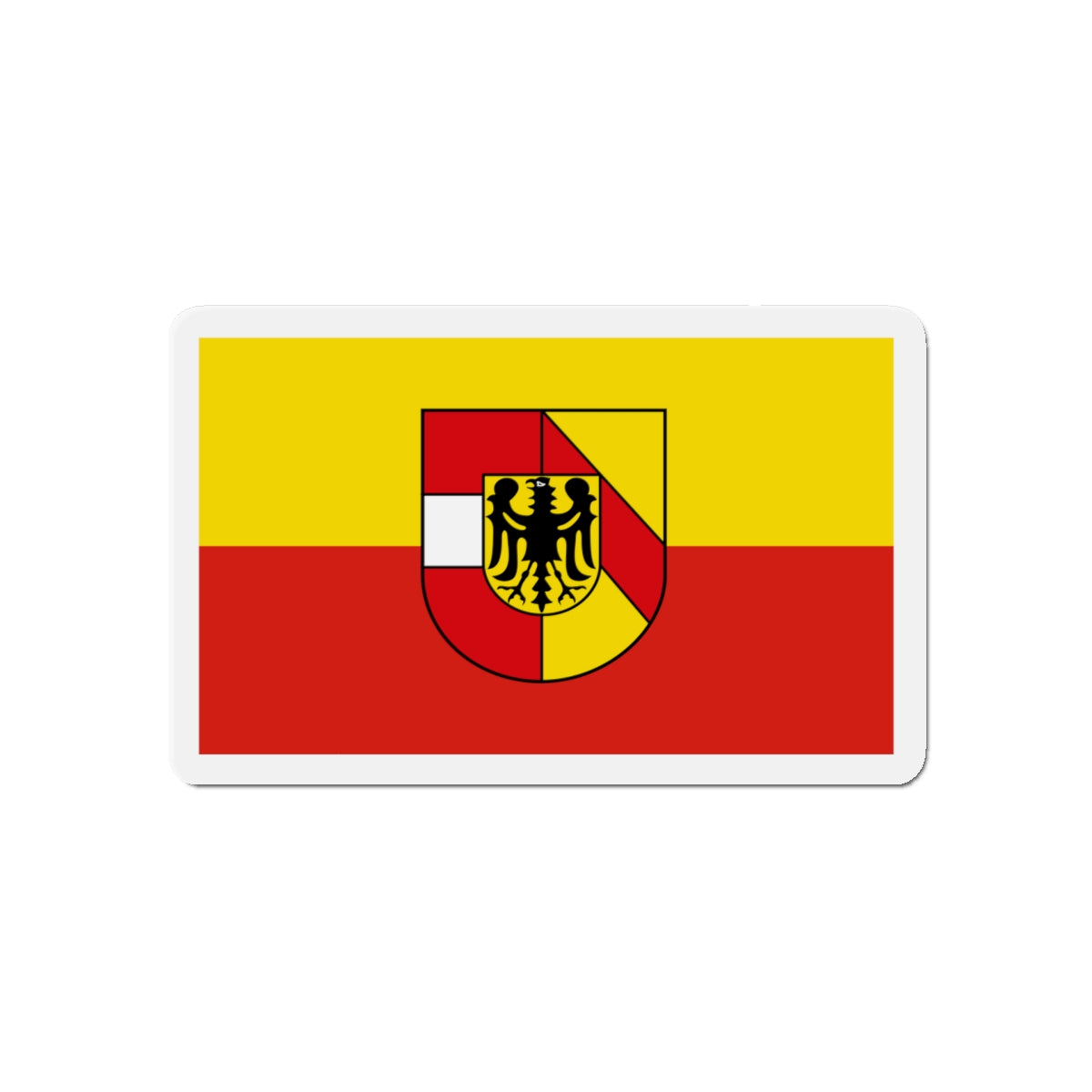 Flag of Breisgau Hochschwarzwald Germany - Die-Cut Magnet-5" x 5"-The Sticker Space