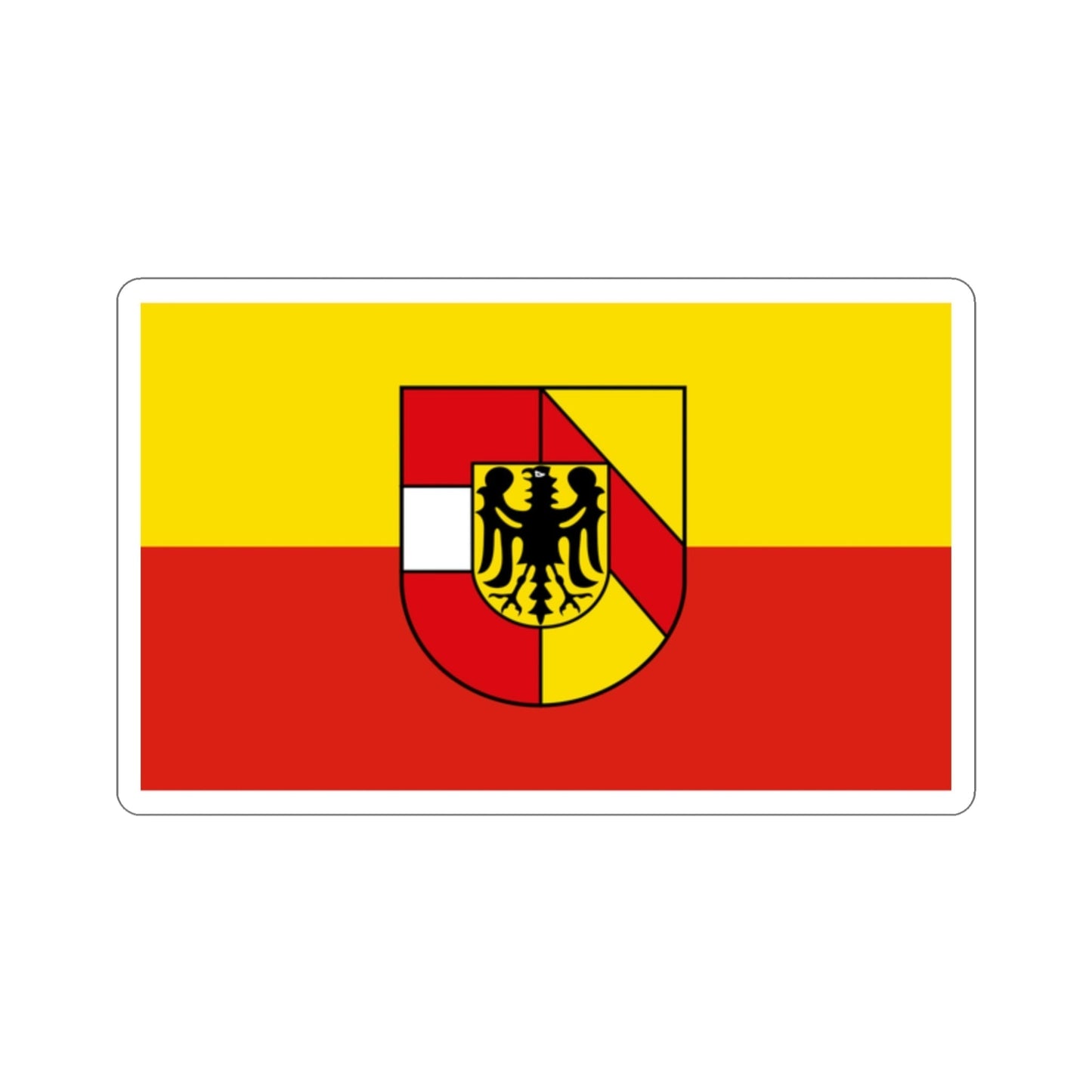 Flag of Breisgau Hochschwarzwald Germany STICKER Vinyl Die-Cut Decal-2 Inch-The Sticker Space