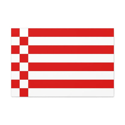 Flag of Bremen Germany - Canvas Wall Art 30" x 20" 1.25" - The Sticker Space