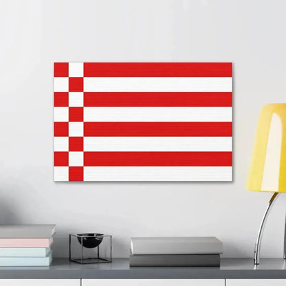 Flag of Bremen Germany - Canvas Wall Art - The Sticker Space