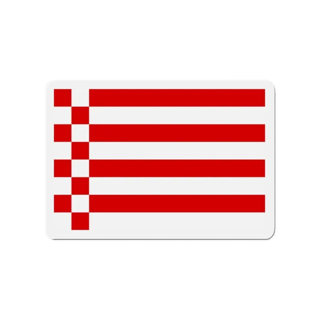 Flag of Bremen Germany - Refrigerator Magnet 3 Inch - The Sticker Space