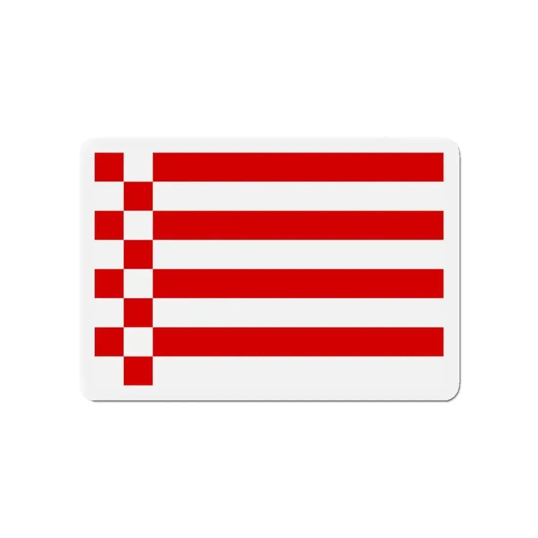 Flag of Bremen Germany - Refrigerator Magnet 4 Inch - The Sticker Space