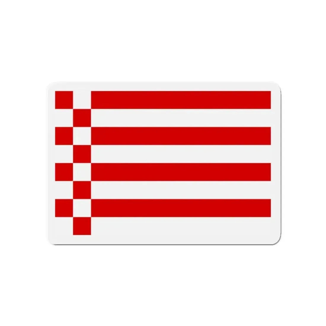 Flag of Bremen Germany - Refrigerator Magnet - The Sticker Space