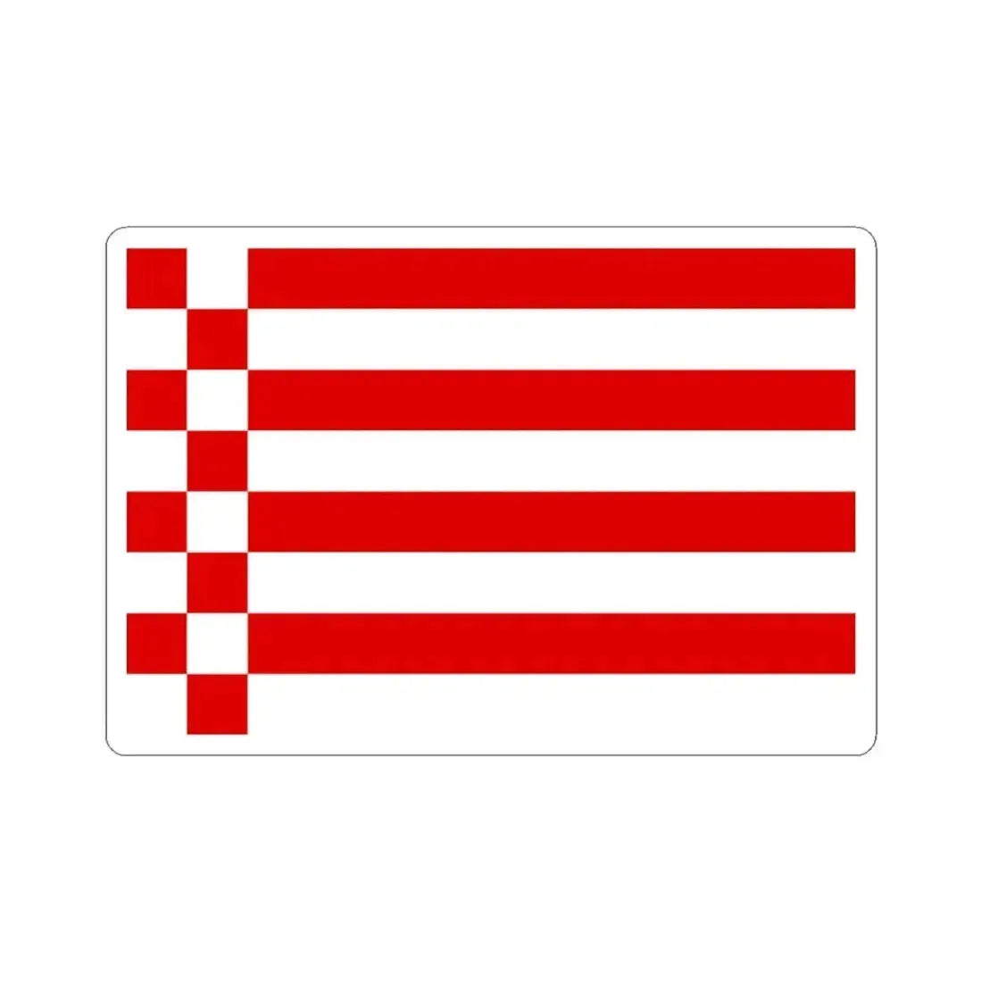 Flag of Bremen Germany - STICKER Vinyl Kiss-Cut Decal 3 Inch White - The Sticker Space