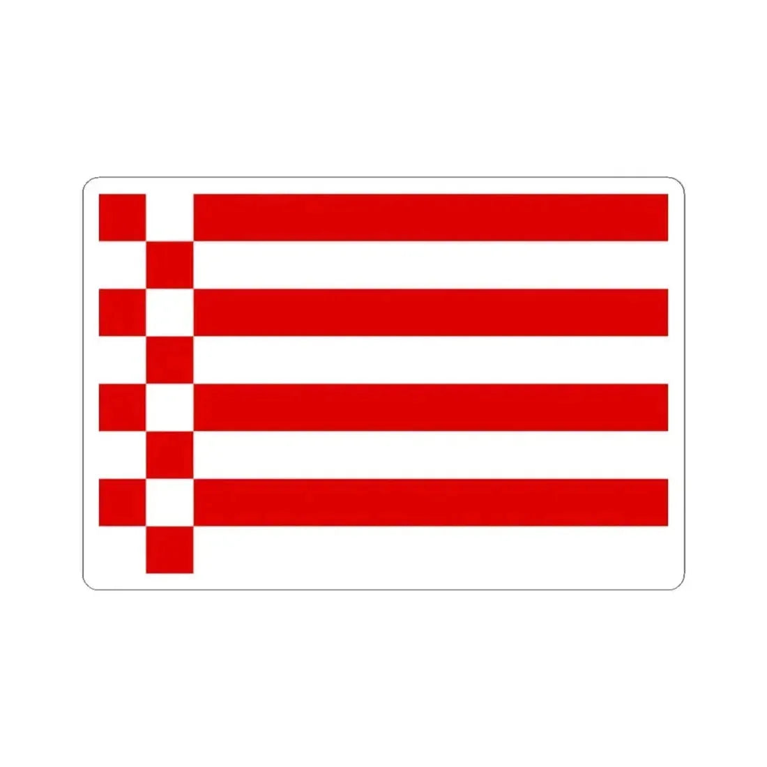 Flag of Bremen Germany - STICKER Vinyl Kiss-Cut Decal 4 Inch White - The Sticker Space