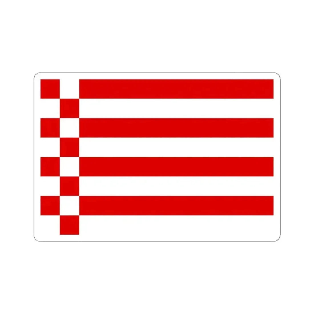 Flag of Bremen Germany - STICKER Vinyl Kiss-Cut Decal 6 Inch White - The Sticker Space