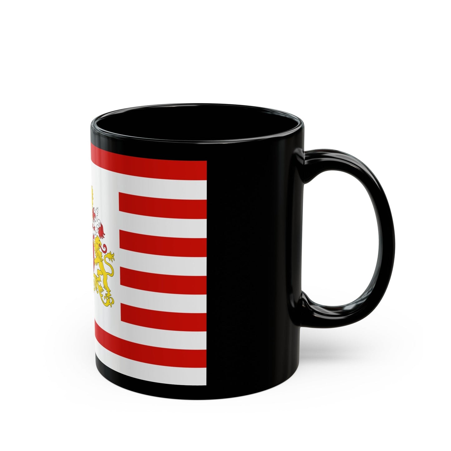 Flag of Bremen with flag arms Germany - Black Coffee Mug-The Sticker Space