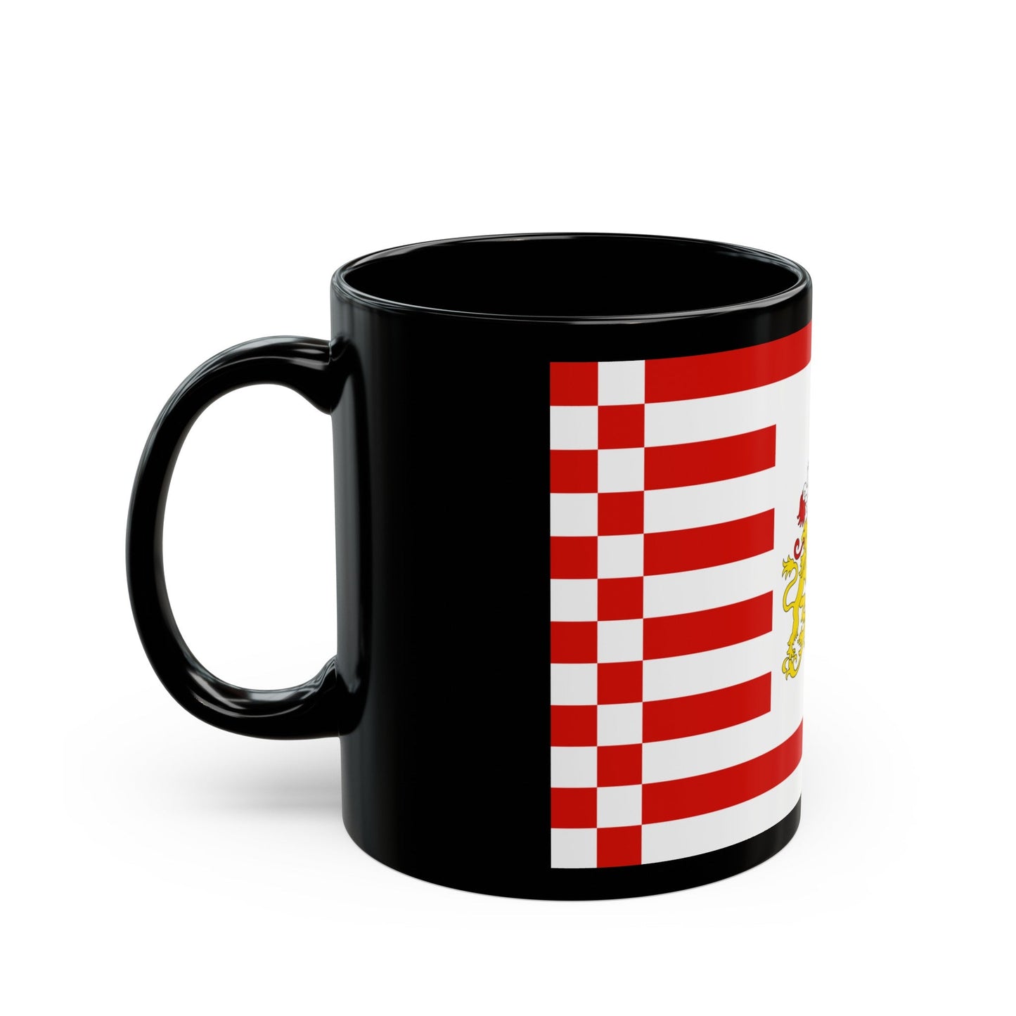 Flag of Bremen with flag arms Germany - Black Coffee Mug-The Sticker Space