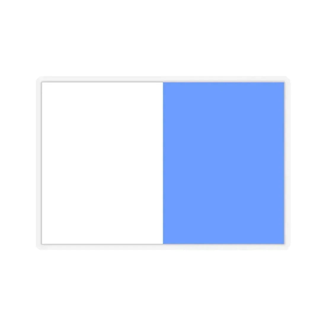 Flag of Brescia Italy - STICKER Vinyl Kiss-Cut Decal 4 Inch Transparent - The Sticker Space