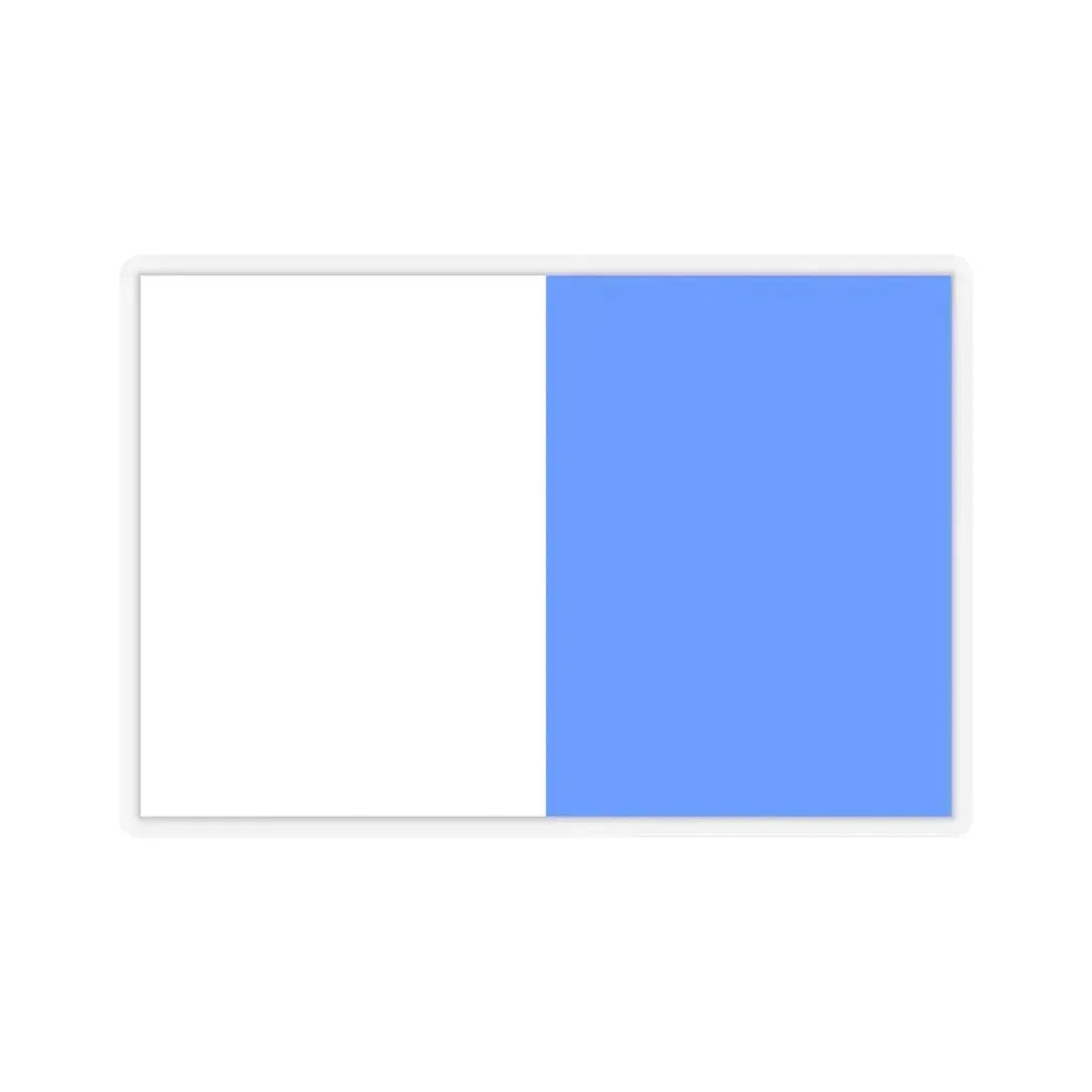 Flag of Brescia Italy - STICKER Vinyl Kiss-Cut Decal 6 Inch Transparent - The Sticker Space