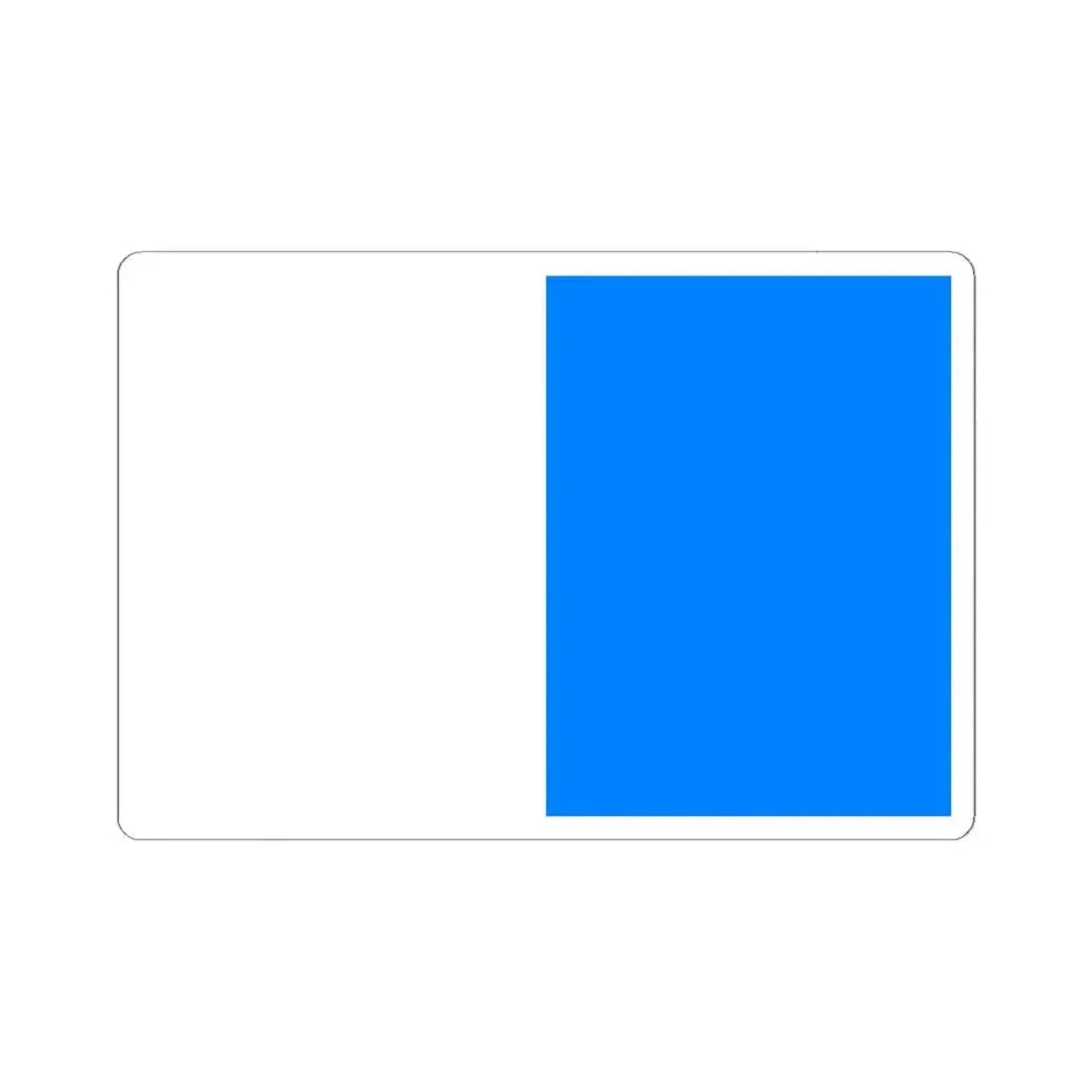 Flag of Brescia Italy - STICKER Vinyl Kiss-Cut Decal 6 Inch White - The Sticker Space