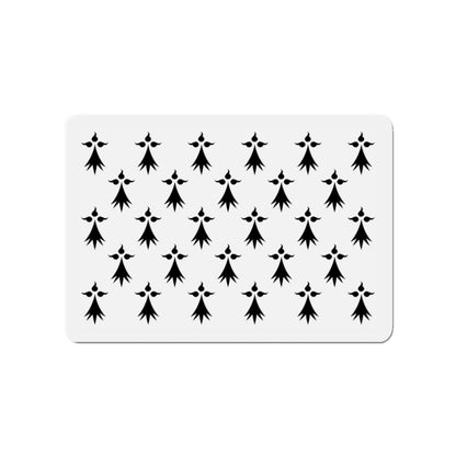 Flag of Bretagne 3 France - Die-Cut Magnet-3" x 3"-The Sticker Space