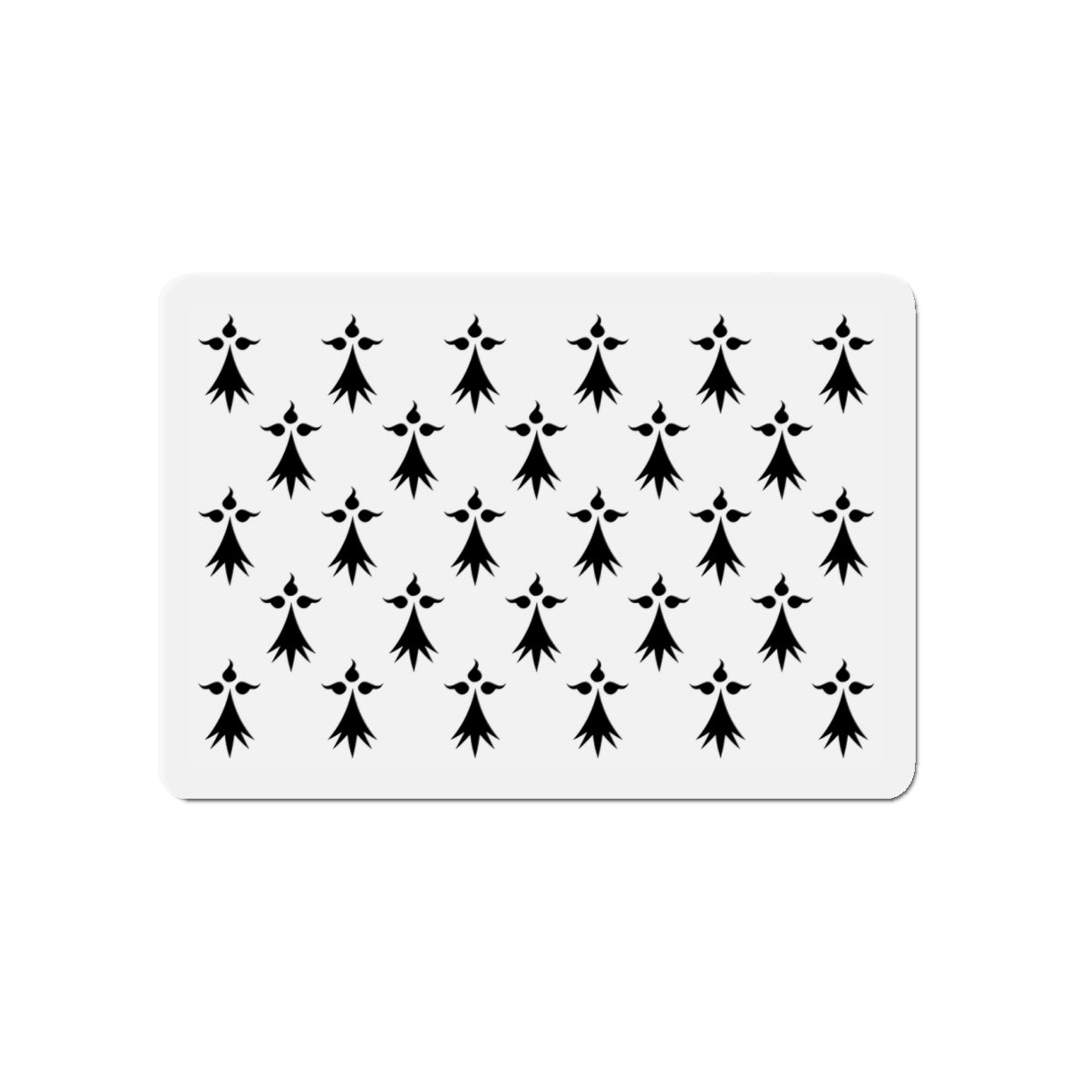 Flag of Bretagne 3 France - Die-Cut Magnet-4" x 4"-The Sticker Space