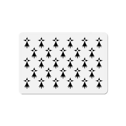 Flag of Bretagne 3 France - Die-Cut Magnet-4" x 4"-The Sticker Space