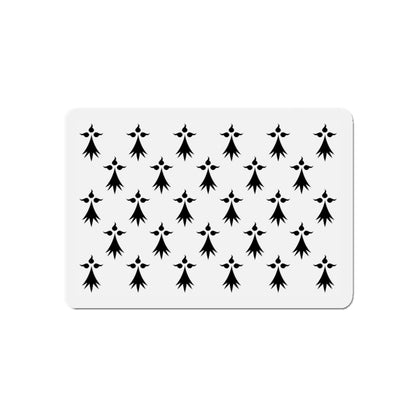 Flag of Bretagne 3 France - Die-Cut Magnet-5" x 5"-The Sticker Space