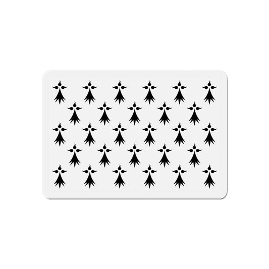 Flag of Bretagne 3 France - Die-Cut Magnet-6 × 6"-The Sticker Space