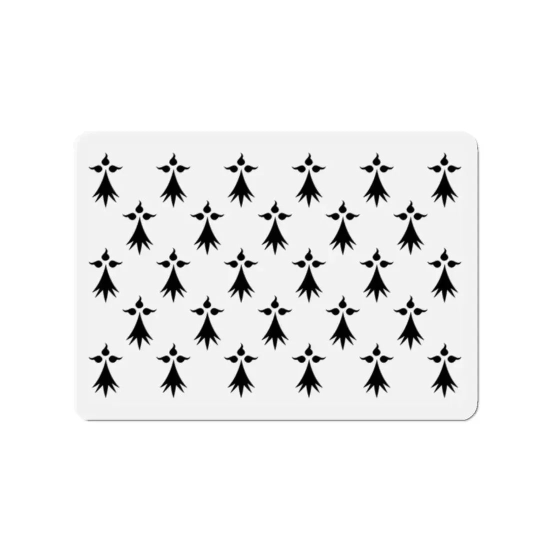 Flag of Bretagne 3 France - Refrigerator Magnet 2 Inch - The Sticker Space