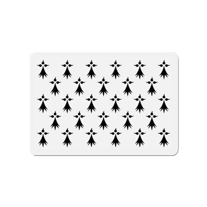 Flag of Bretagne 3 France - Refrigerator Magnet 3 Inch - The Sticker Space