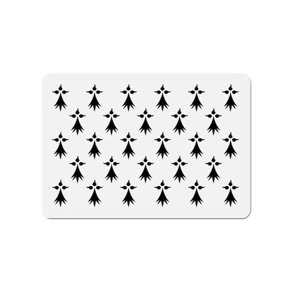 Flag of Bretagne 3 France - Refrigerator Magnet 3 Inch - The Sticker Space