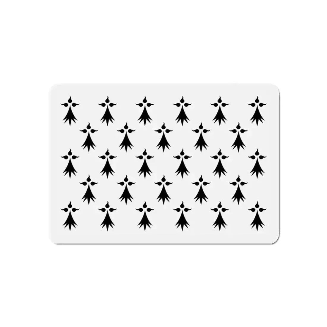 Flag of Bretagne 3 France - Refrigerator Magnet 4 Inch - The Sticker Space