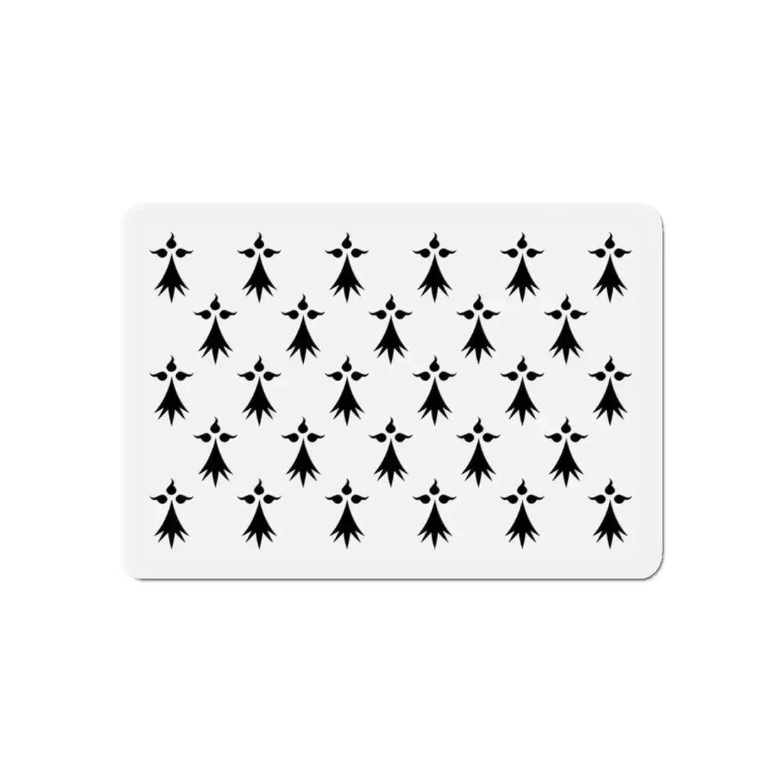 Flag of Bretagne 3 France - Refrigerator Magnet 5 Inch - The Sticker Space