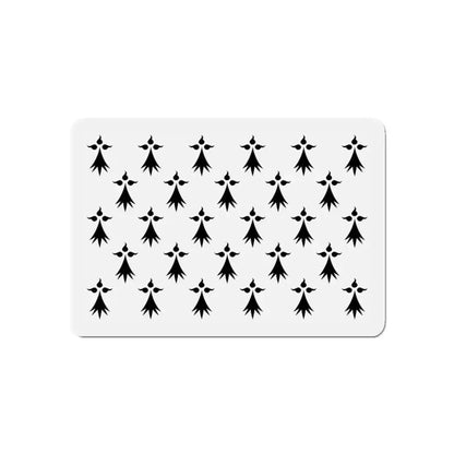 Flag of Bretagne 3 France - Refrigerator Magnet 5 Inch - The Sticker Space