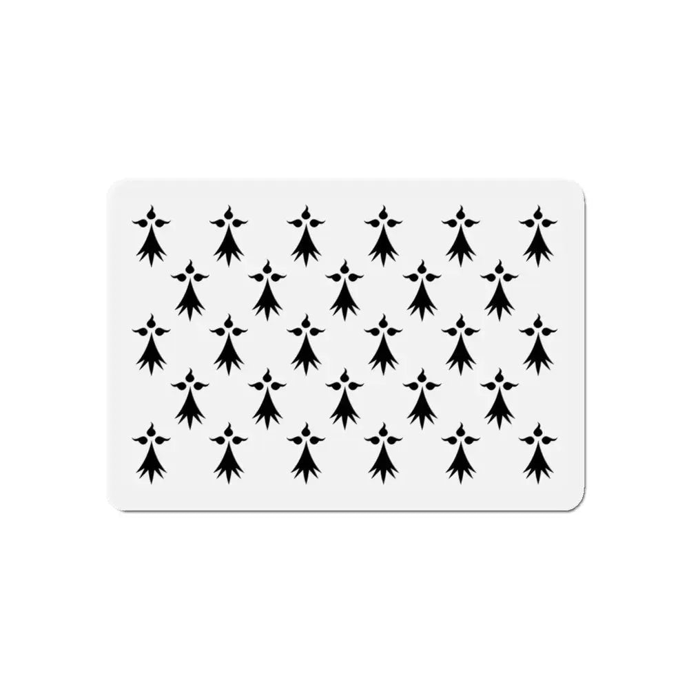 Flag of Bretagne 3 France - Refrigerator Magnet - The Sticker Space