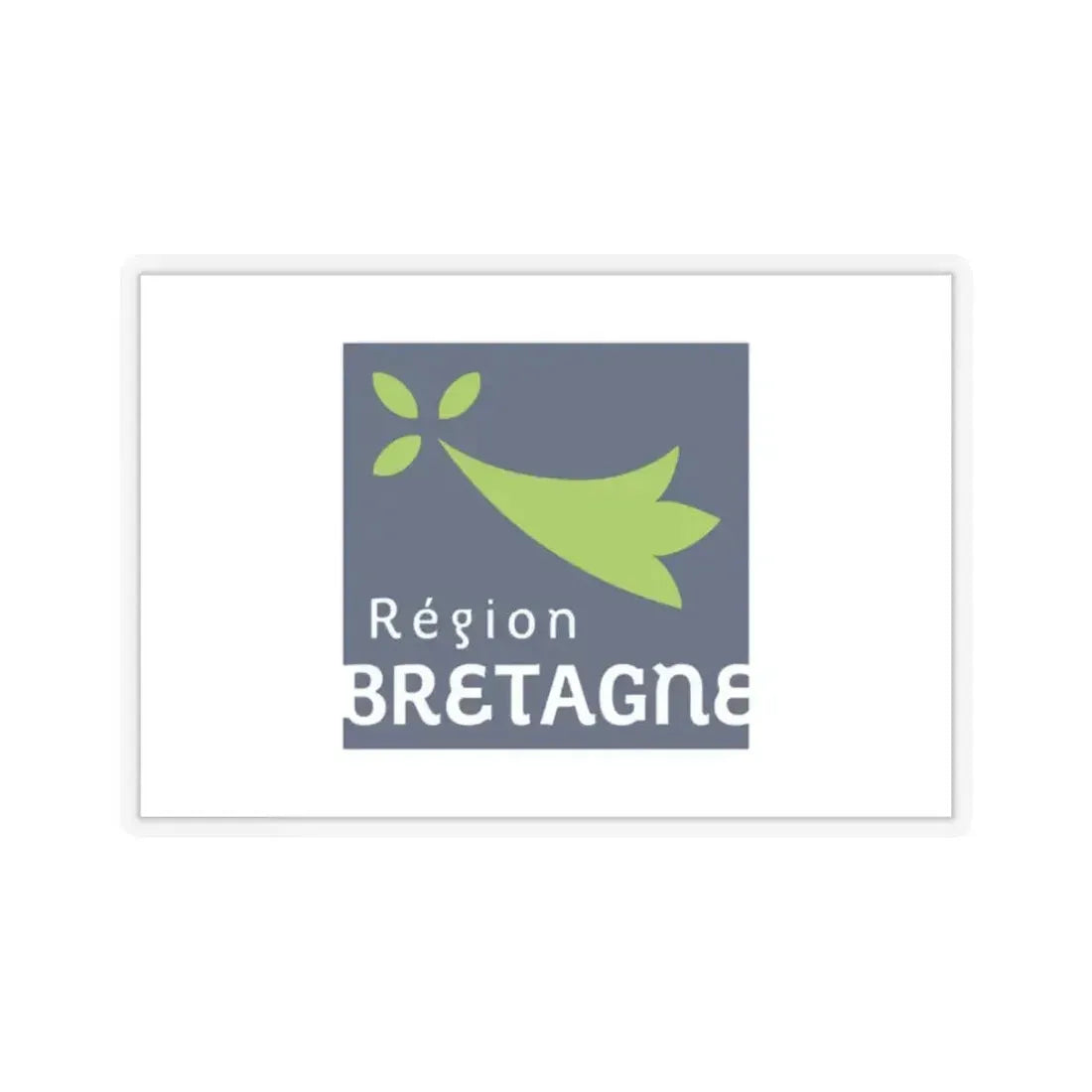 Flag of Bretagne France 2 - STICKER Vinyl Kiss-Cut Decal 2 Inch Transparent - The Sticker Space