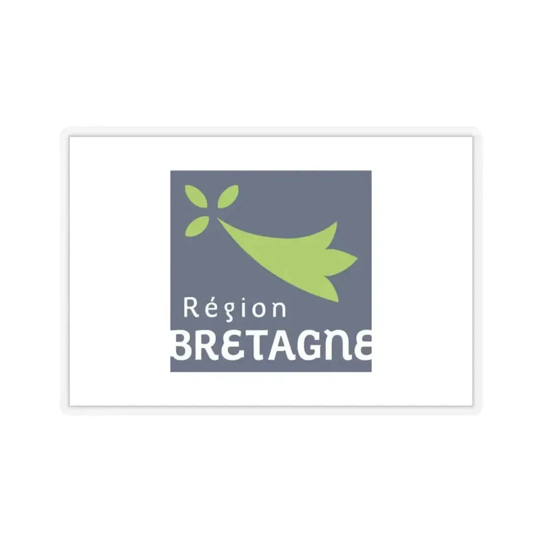 Flag of Bretagne France 2 - STICKER Vinyl Kiss-Cut Decal 3 Inch Transparent - The Sticker Space