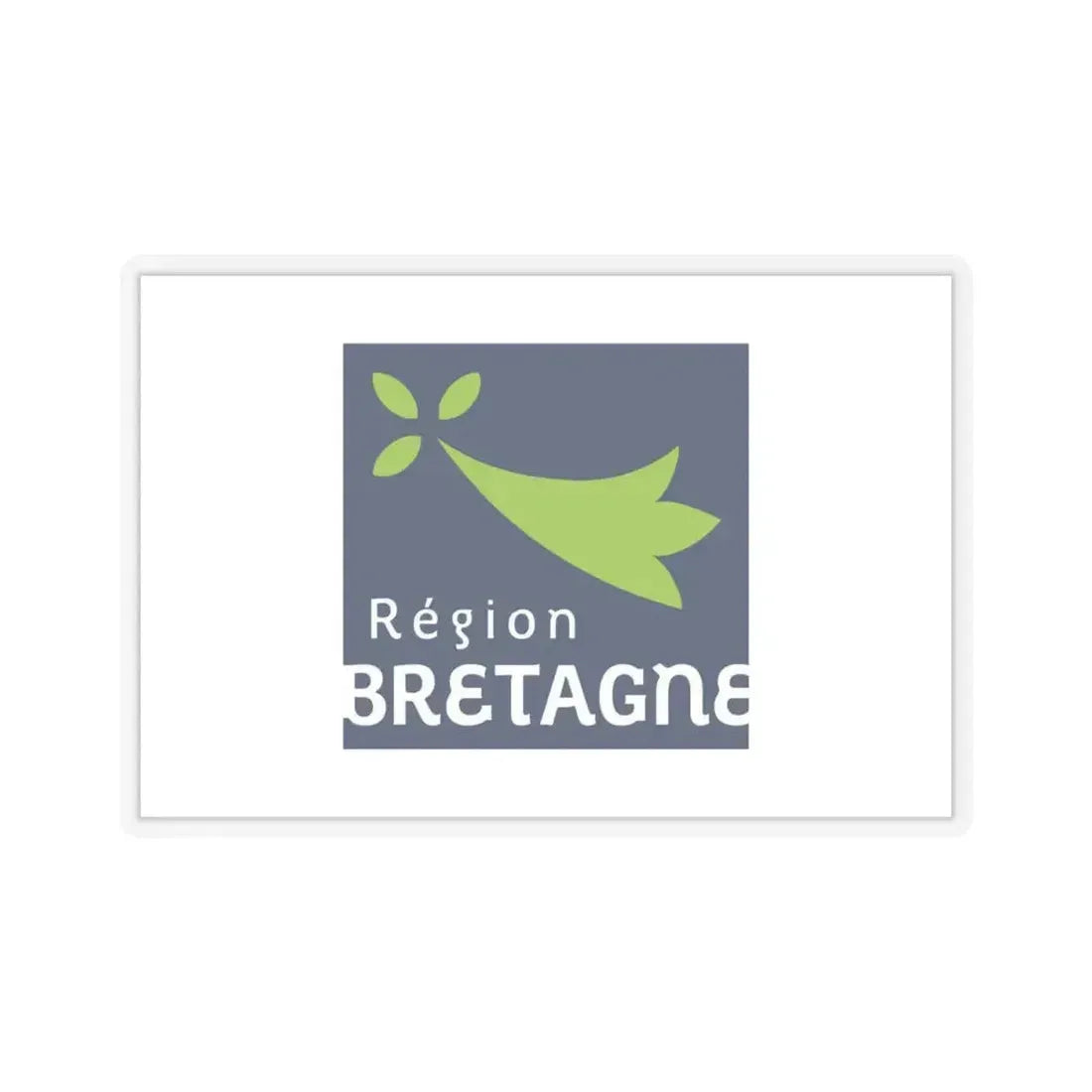 Flag of Bretagne France 2 - STICKER Vinyl Kiss-Cut Decal 4 Inch Transparent - The Sticker Space