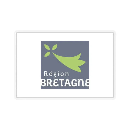 Flag of Bretagne France 2 - STICKER Vinyl Kiss-Cut Decal 4 Inch Transparent - The Sticker Space