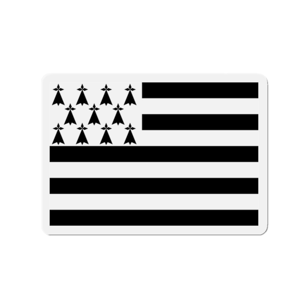 Flag of Bretagne France - Die-Cut Magnet-2" x 2"-The Sticker Space