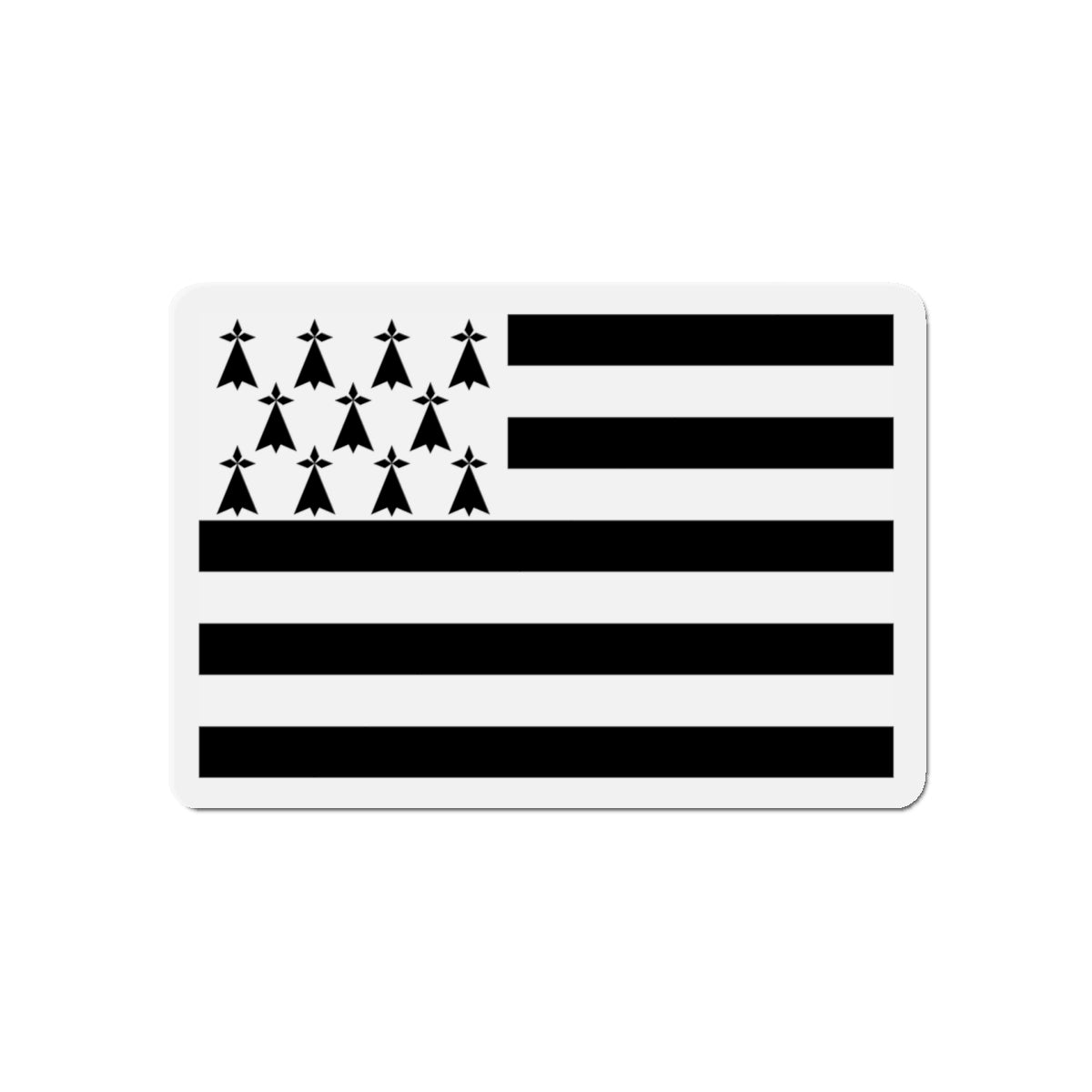 Flag of Bretagne France - Die-Cut Magnet-5" x 5"-The Sticker Space