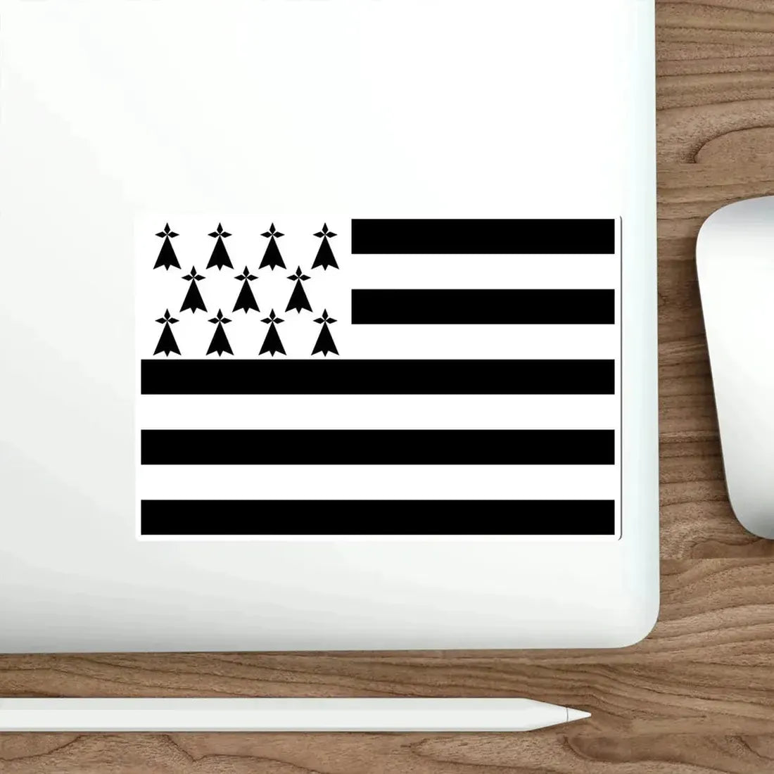 Flag of Bretagne France STICKER Vinyl Die-Cut Decal - The Sticker Space