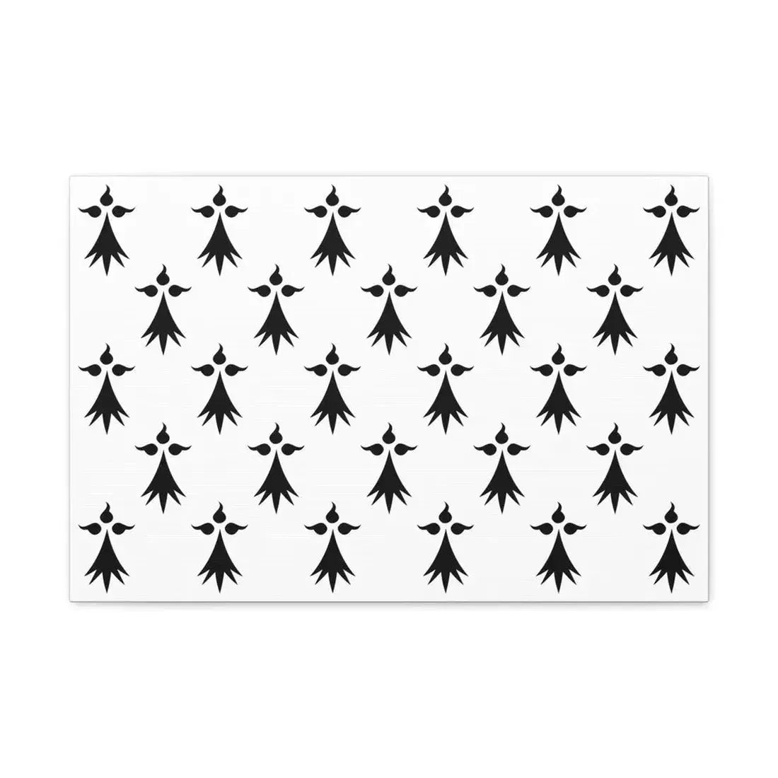 Flag of Bretagne3 France - Canvas Wall Art 24″ x 16″ 1.25" - The Sticker Space