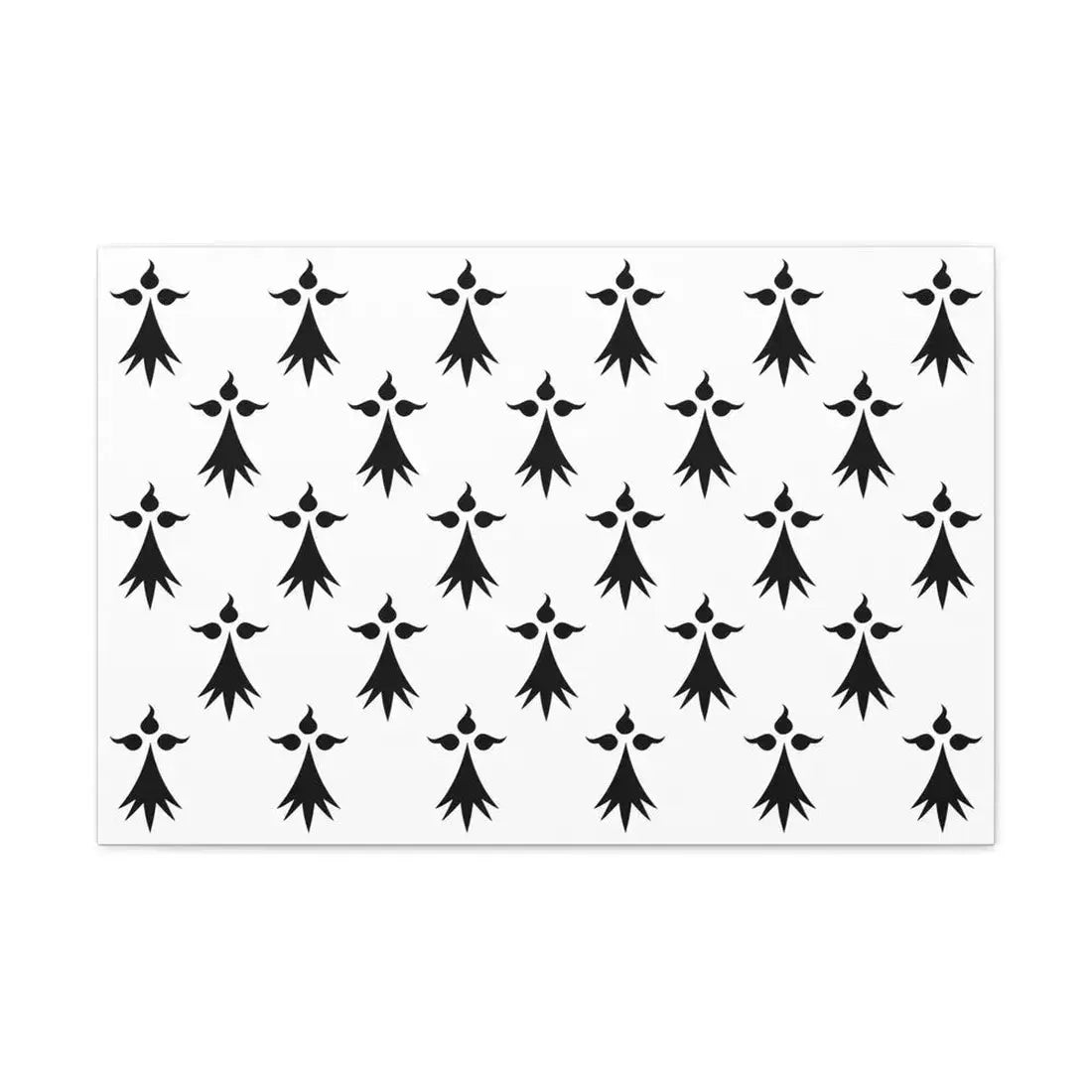 Flag of Bretagne3 France - Canvas Wall Art 30" x 20" 1.25" - The Sticker Space