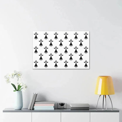Flag of Bretagne3 France - Canvas Wall Art - The Sticker Space
