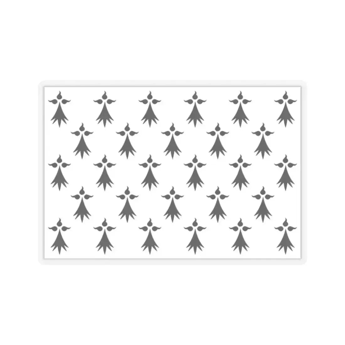 Flag of Bretagne3 France - STICKER Vinyl Kiss-Cut Decal 2 Inch Transparent - The Sticker Space