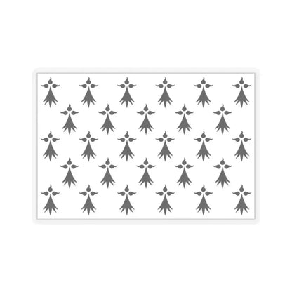 Flag of Bretagne3 France - STICKER Vinyl Kiss-Cut Decal 2 Inch Transparent - The Sticker Space