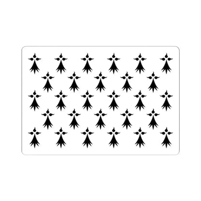 Flag of Bretagne3 France - STICKER Vinyl Kiss-Cut Decal 2 Inch White - The Sticker Space