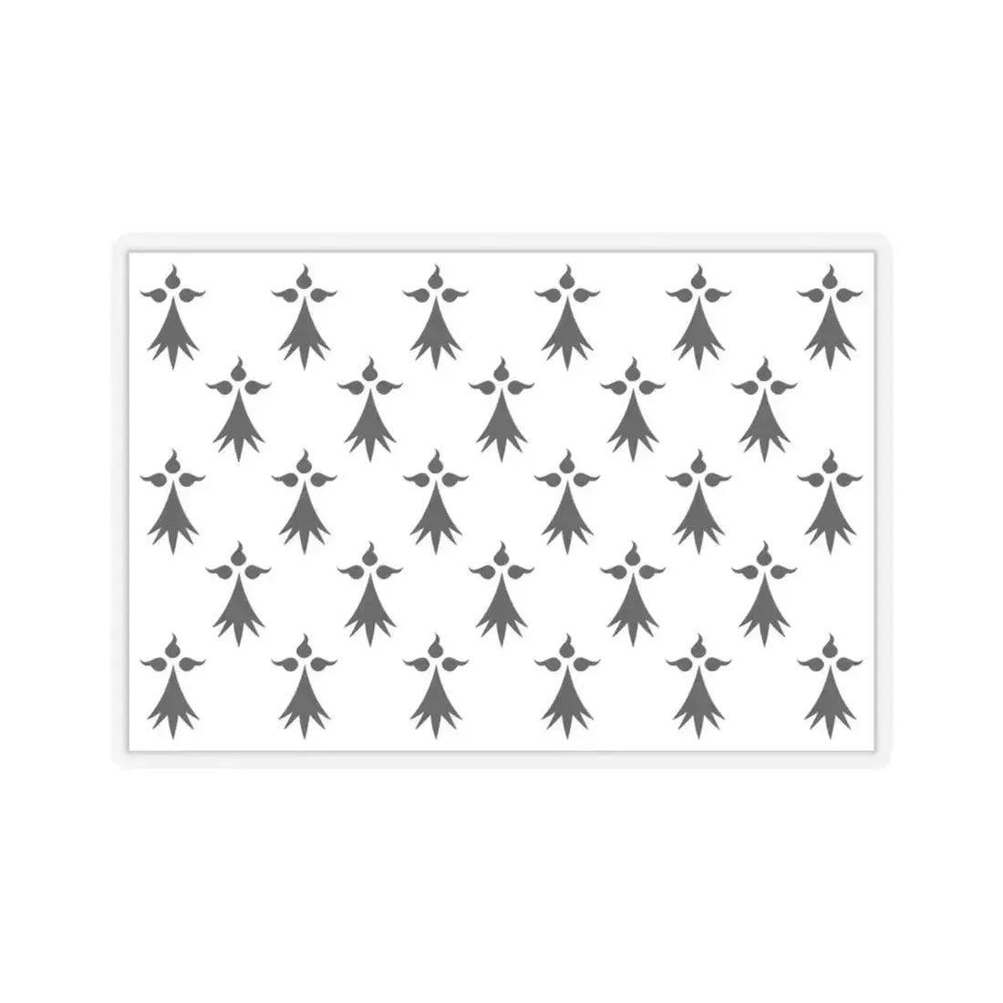 Flag of Bretagne3 France - STICKER Vinyl Kiss-Cut Decal 4 Inch Transparent - The Sticker Space