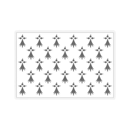 Flag of Bretagne3 France - STICKER Vinyl Kiss-Cut Decal 4 Inch Transparent - The Sticker Space