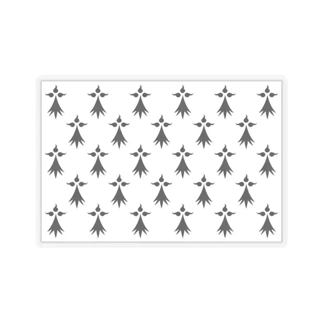 Flag of Bretagne3 France - STICKER Vinyl Kiss-Cut Decal 6 Inch Transparent - The Sticker Space