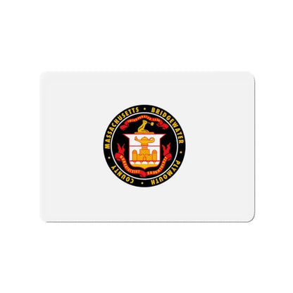 Flag of Bridgewater Massachusetts - Refrigerator Magnet 2 Inch - The Sticker Space