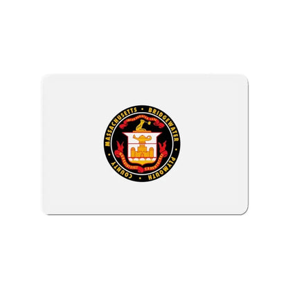 Flag of Bridgewater Massachusetts - Refrigerator Magnet 3 Inch - The Sticker Space