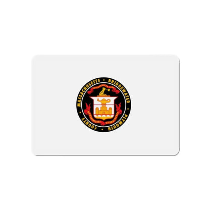 Flag of Bridgewater Massachusetts - Refrigerator Magnet 4 Inch - The Sticker Space